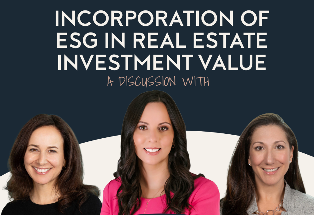 Incorporation of ESG in Real Estate Investment Value